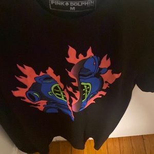 Black pink dolphin t shirt